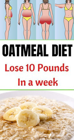 You are currently viewing 7-Day Oatmeal Diet Plan To Lose up 10 Pounds In a Week..