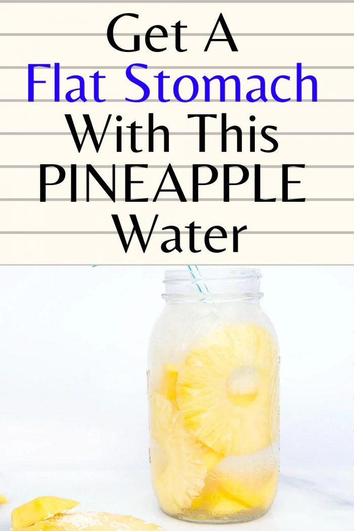 Get A Flat Stomach With This PINEAPPLE Water Healthy Life
