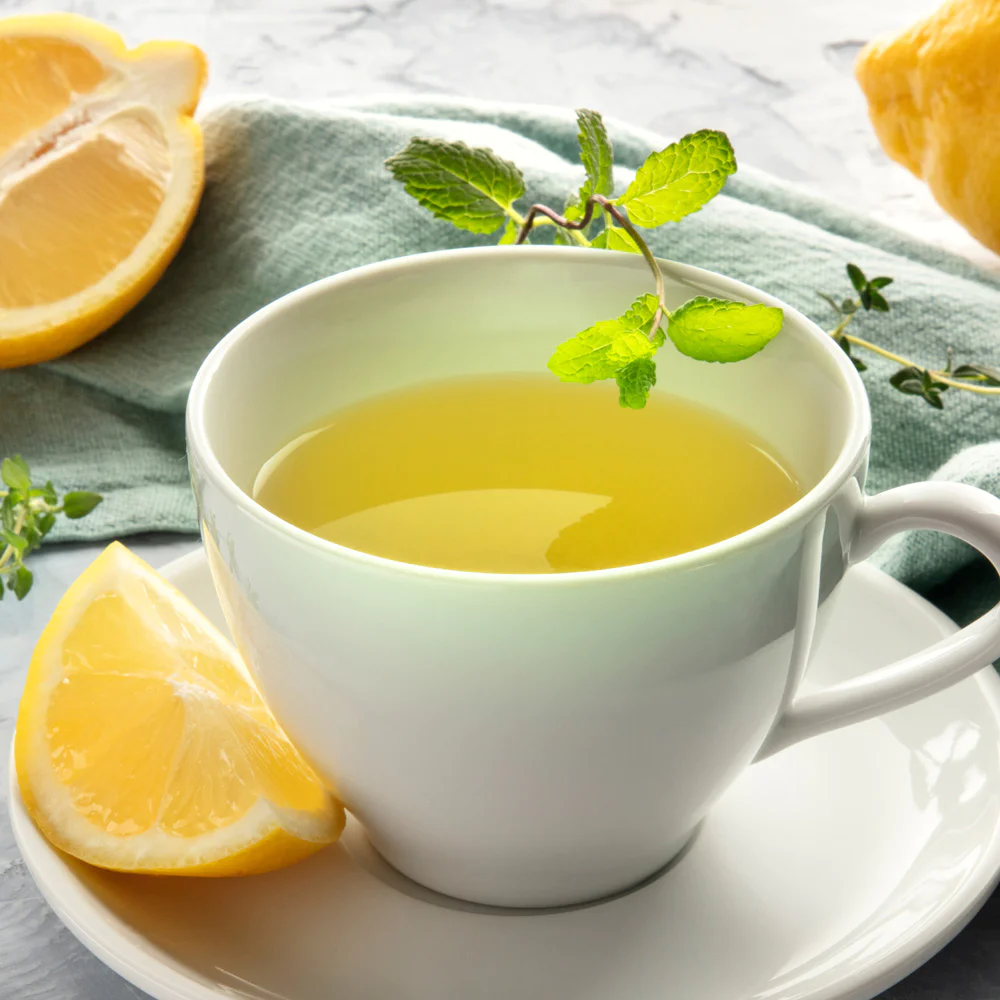 10 Easy DIY Detox Drinks For Weight Loss And Body Cleansing Sencha-Green-Tea-with-Lemon-and-Honey-top