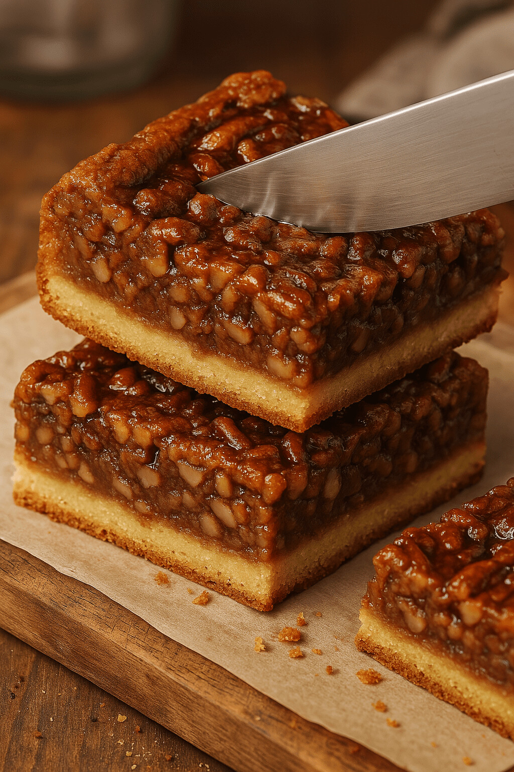Read more about the article Golden Caramel Pecan Squares