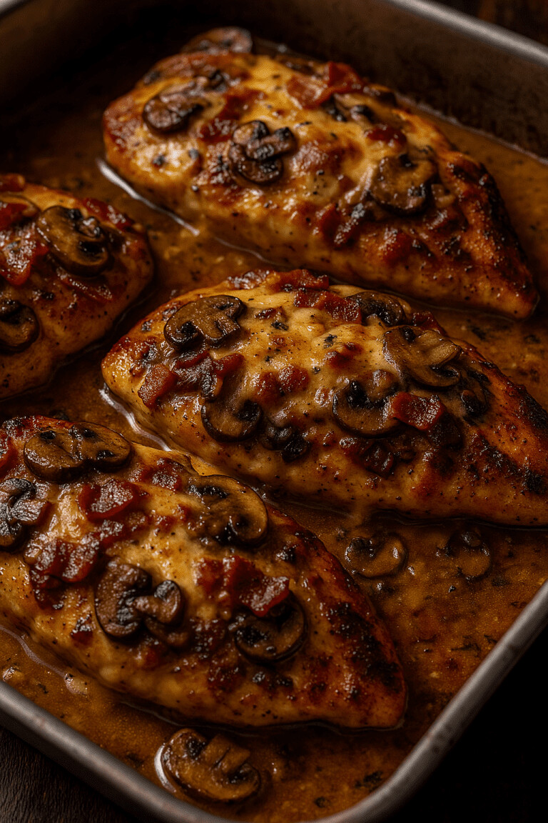 Honey Mustard Bacon Baked Chicken