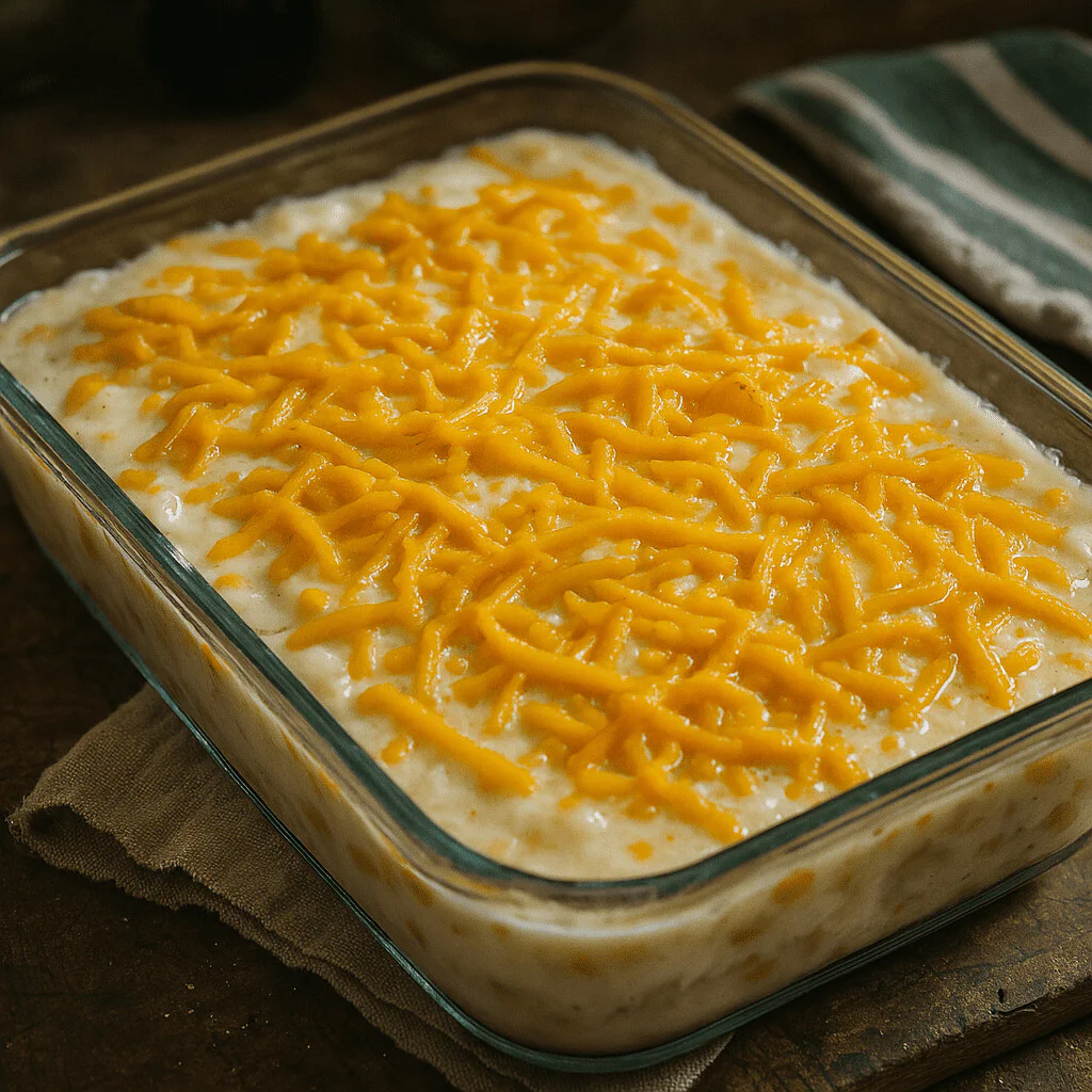 Creamy Green Chile Chicken & Corn Bake xx14