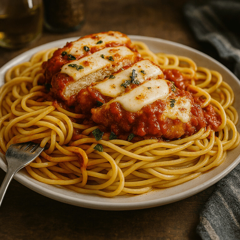 Crispy Baked Chicken with Marinara & Mozzarella