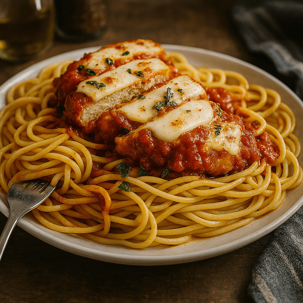Read more about the article Crispy Baked Chicken with Marinara & Mozzarella