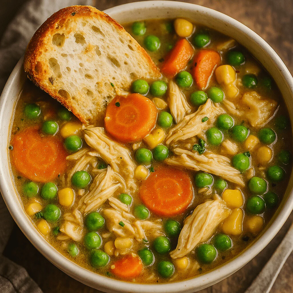 Slow Cooker Creamy Chicken & Biscuit Stew xx23