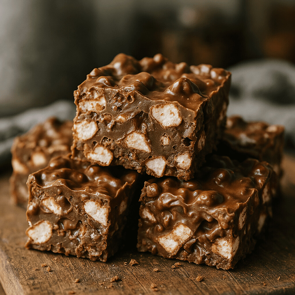 Nutty Chocolate Marshmallow Squares xx3