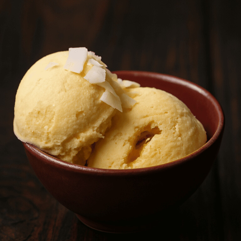 Cardamom Mango Frozen Yogurt