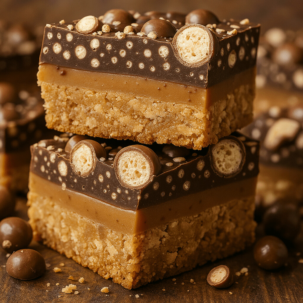 Read more about the article Layered Malt Ball Crunch Bars