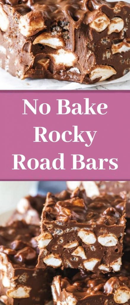 No Bake Rocky Road Bars – Foodie