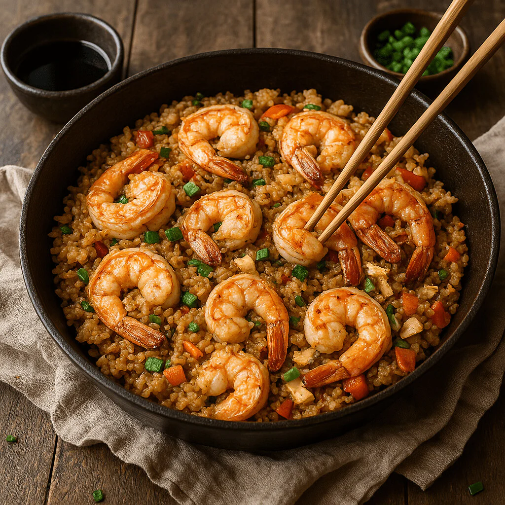 Speedy Shrimp & Broccoli Cauliflower Stir-Fry xx50