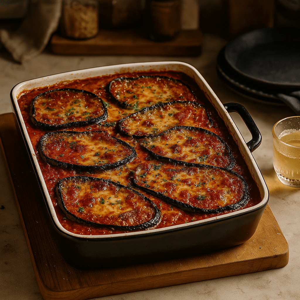 Read more about the article Baked Eggplant & Beef Gratin