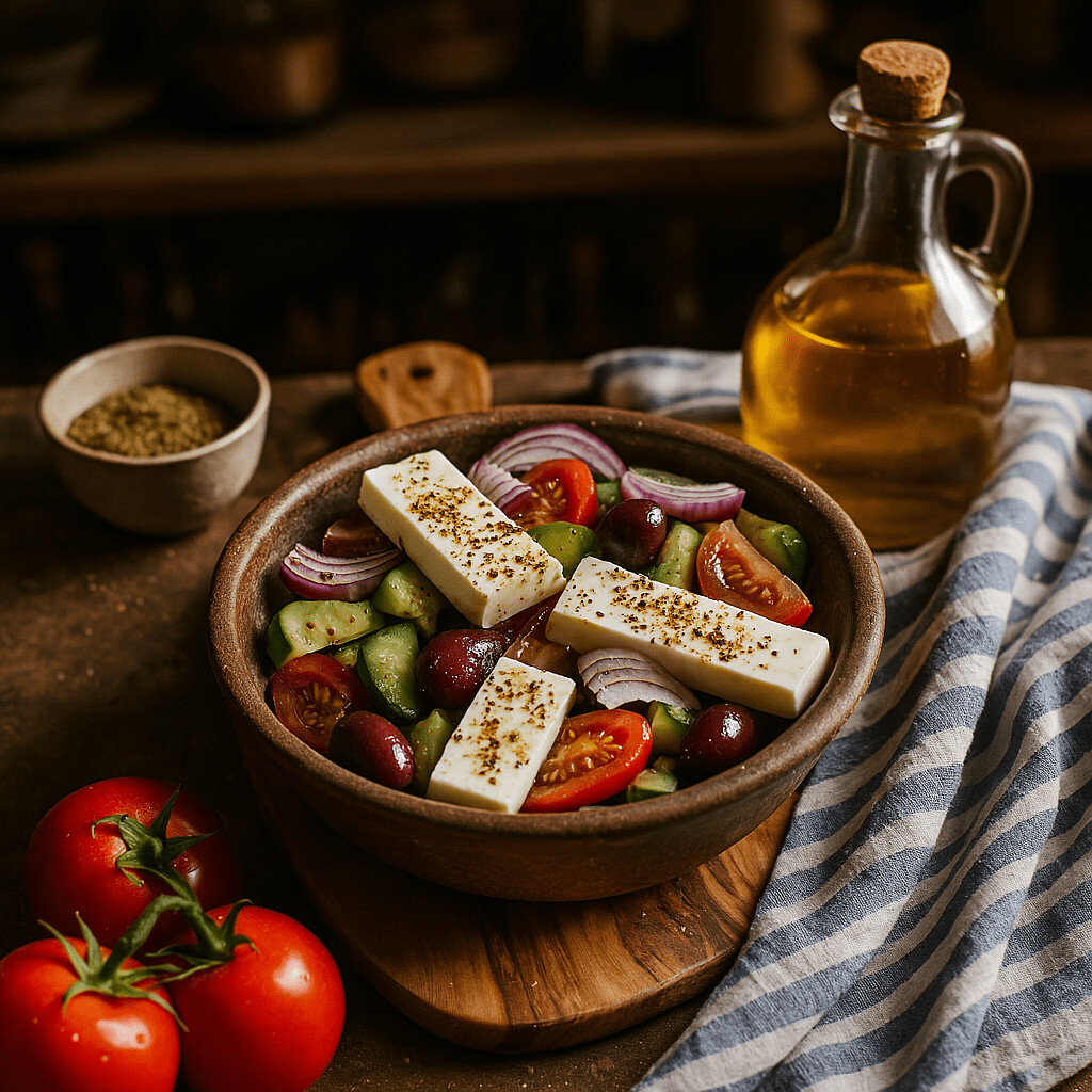 Read more about the article Rustic Mediterranean Vegetable & Feta Salad