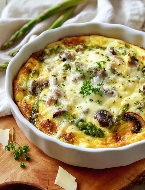 Read more about the article Low-Carb Spring Vegetable & Swiss Egg Bake