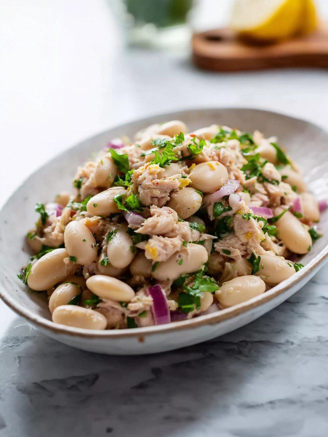 Read more about the article My Favorite 20-Minute White Bean Tuna Salad (Mediterranean Style)