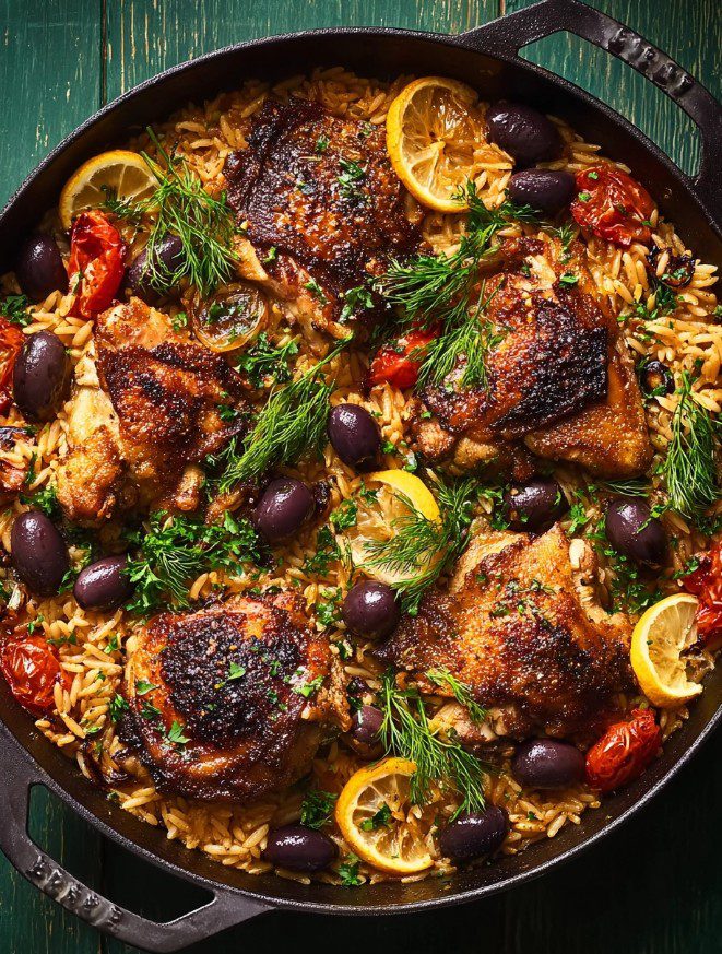 Read more about the article Sun-Kissed Chicken & Orzo Bake: Your New Weeknight Favorite!