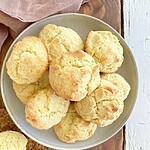 Homestyle Buttery Keto Biscuits: The Fluffy Low Carb Side You Crave Golden baked biscuits ready to serve on a plate